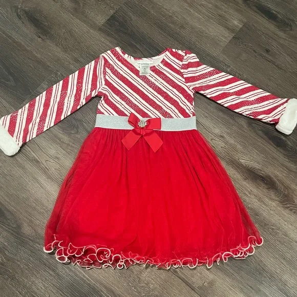 Bonnie Jean Dresses Bonnie Jean Sz 8 Candy Cane Christmas